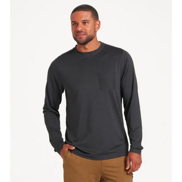 Vuori Other - VUORI Mens Tradewind Performance Gray Long Sleeve Size XL TShirt Activewear